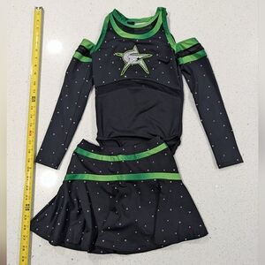 REAL Rebel Athletics ALLSTAR Cheer Uniform Cheerleading ELITE All Star YS Small